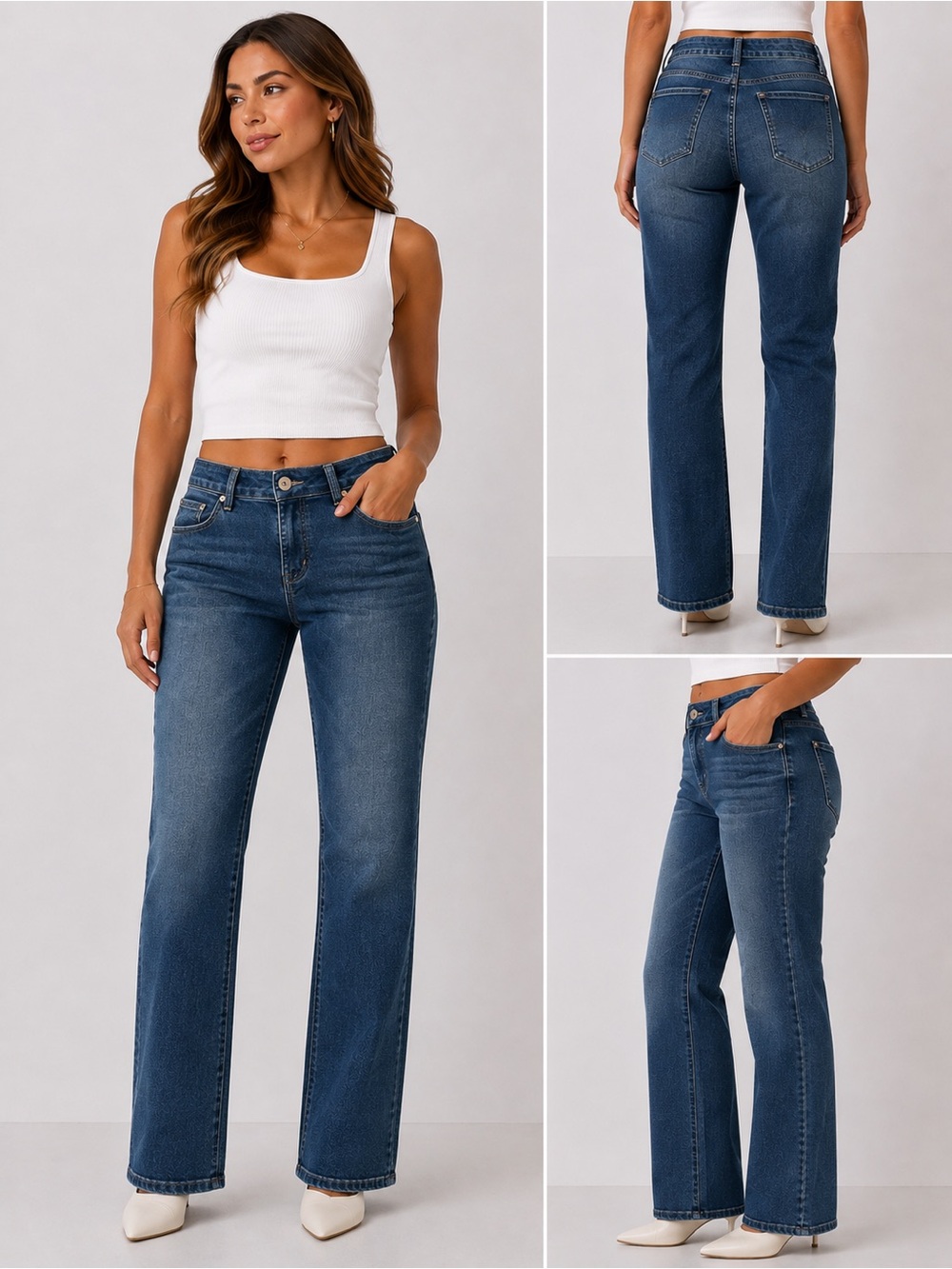 HydroPeptide Dark Blue Flare Jeans